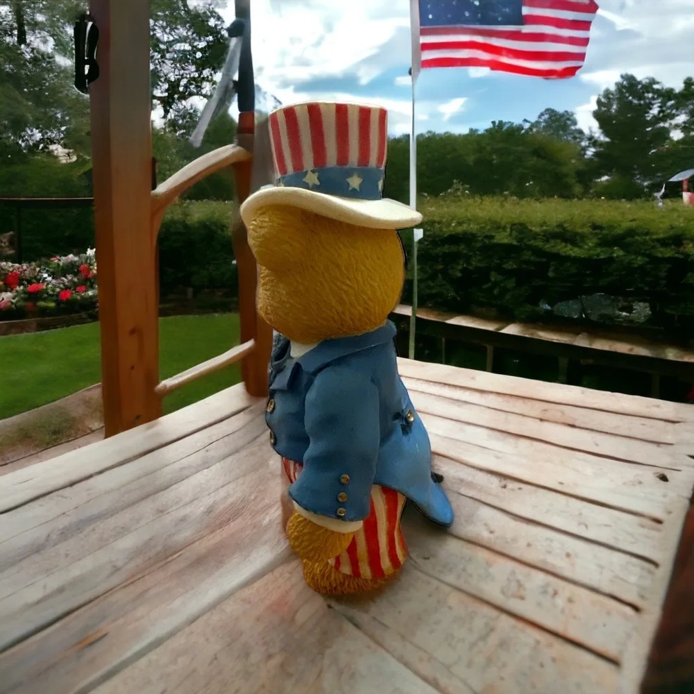 VINTAGE ~ Cherished Teddies ~ SAM ~ Uncle Sam Figurine